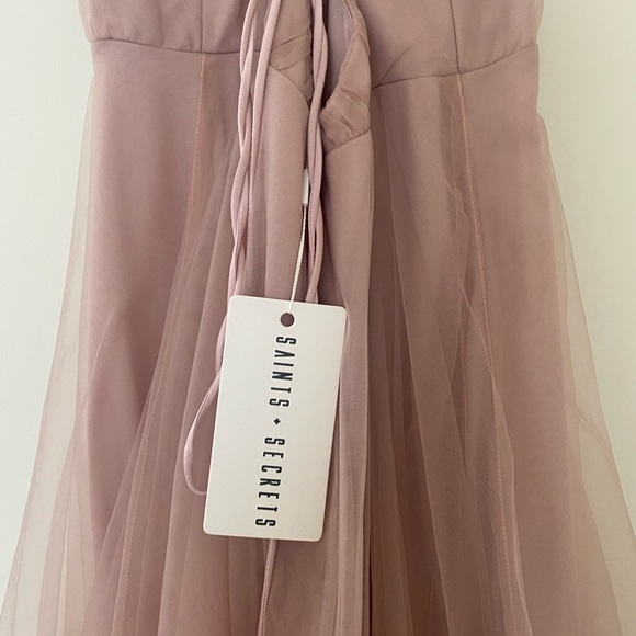 Hello Molly Corset Back Tulle Midi Dress - Picture 4 of 5